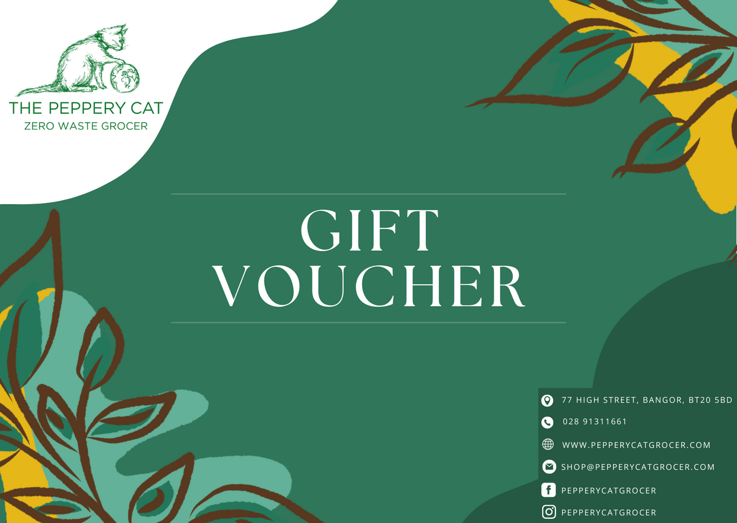 The Peppery Cat Voucher