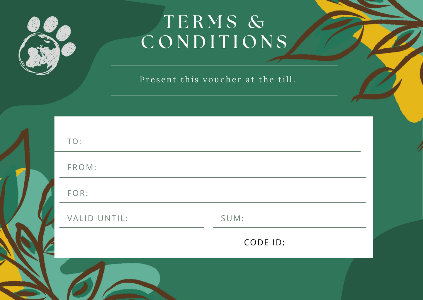 The Peppery Cat Voucher