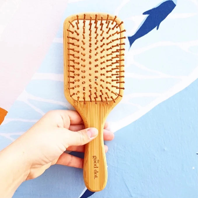 The Good Dot Bamboo Rectangle Hairbrush