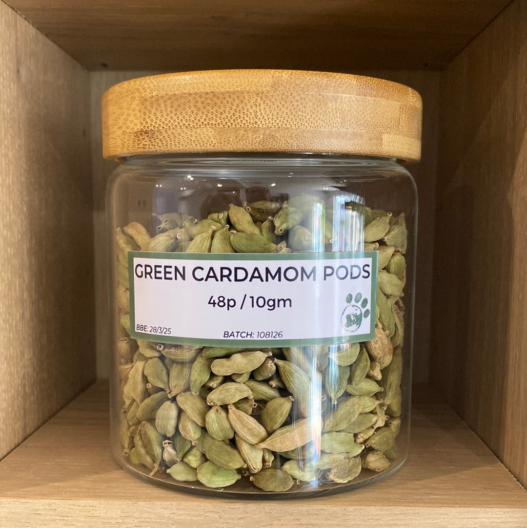 Cardamom Seeds - Whole/pods/green 10g