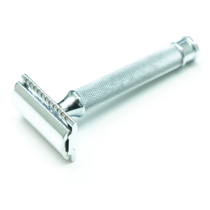 The Good Dot Safety Razor, Silver Stainless Steel